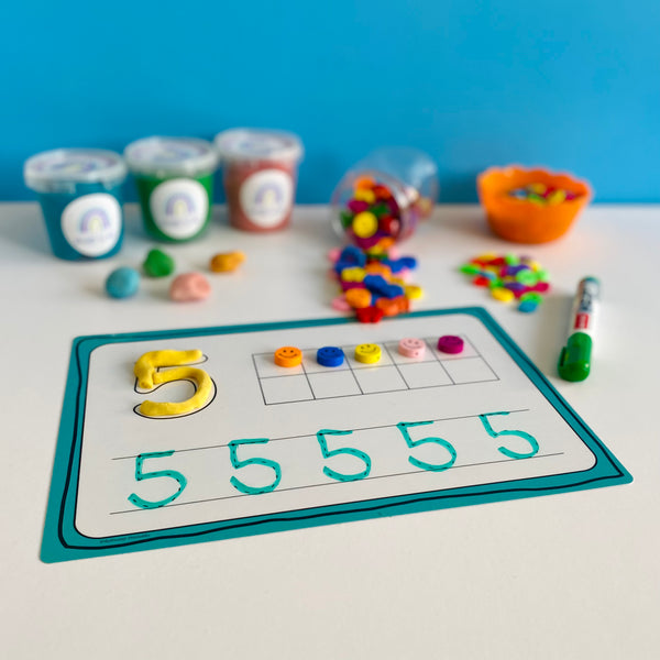 Number Playdough & Tracing Mats